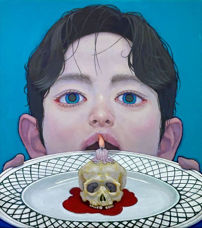 冨田淳 アクリル画 まなざし 2022 原画 冨田淳 アクリル画 まなざし 2022 原画 冨田淳